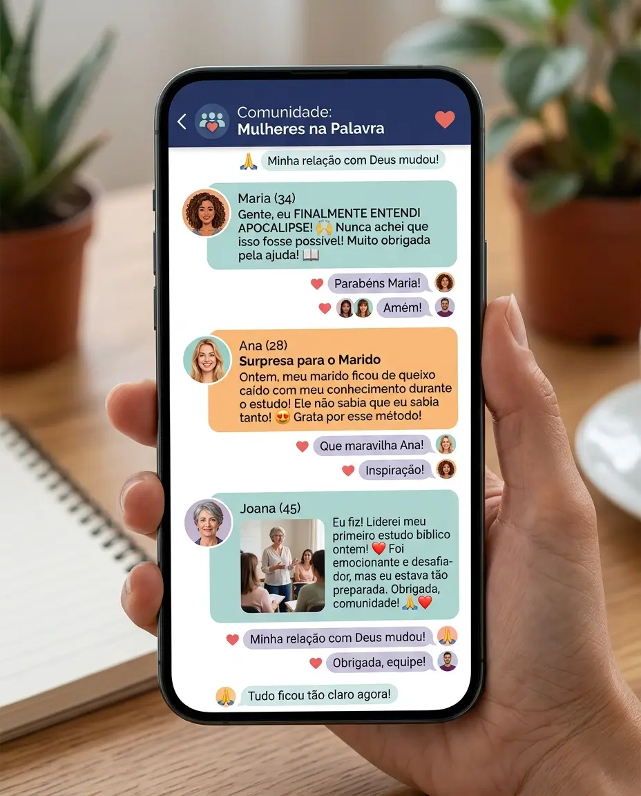 Comunidade Mulheres na Palavra — resultados reais